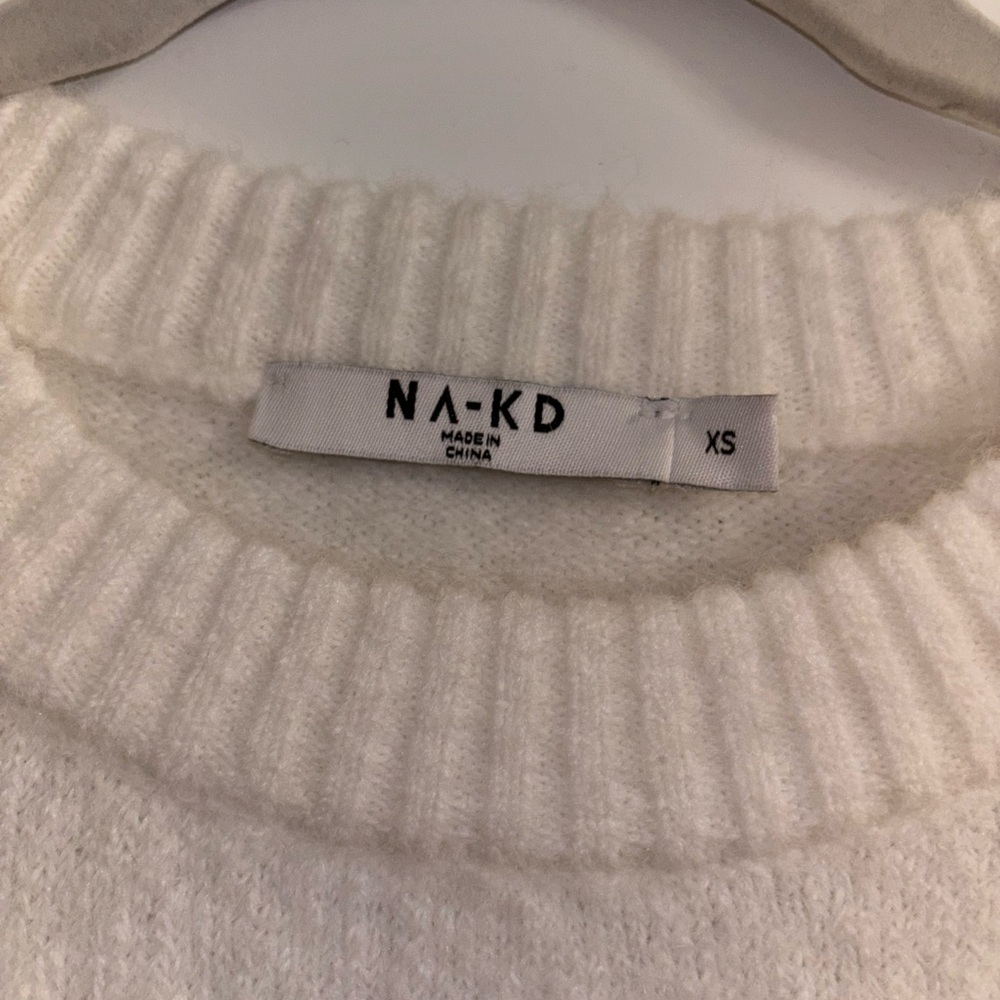 NA-KD Women's White Sweater - Picture 2 of 5